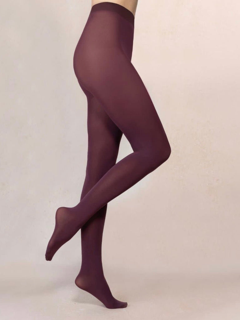 4107 Plum 50D Intense Opaque Tights