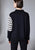 W25181 Black/Ecru Hexagon Knit Sweater