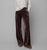 50435 Brown Wide Leg Trouser