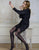 4106 Black Polka Dot Pantyhose