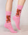 6625 Pink Cashmere Tiger Socks