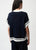 261941 Navy V-Neck Top