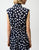 261250 Polka Dot V-Neck Top