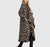 AJ921L Sable Draped Leopard Knit Oversized Coat
