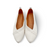 Malia Cream Leather Flat