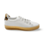 T94185 White Lace Up Trainer