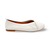 Malia Cream Leather Flat