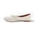 Malia Cream Leather Flat