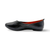 Malia Black Leather Flat