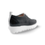 A2424-P Black Leather Sneaker