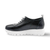 A2424-P Black Leather Sneaker