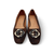 237-9228 Brown Suede Flat