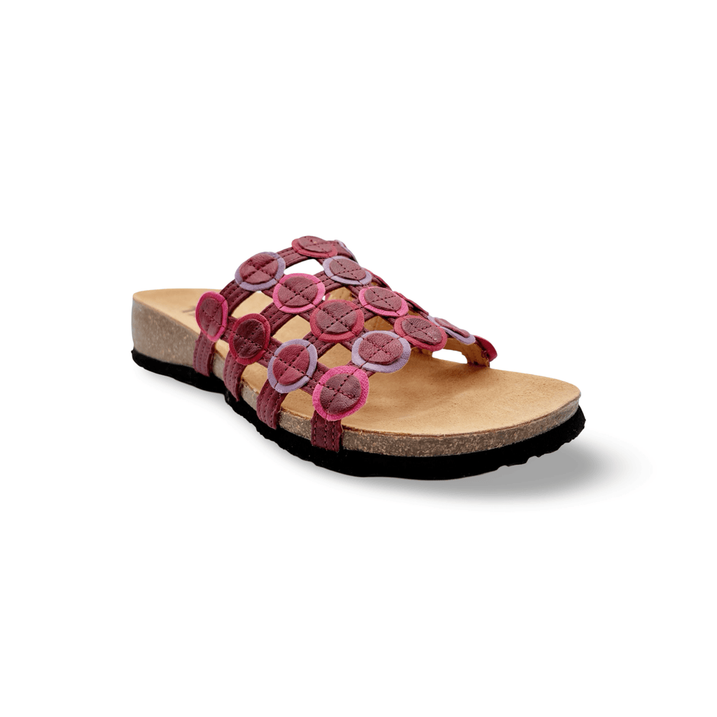 247 Julia Red Multi Sandal