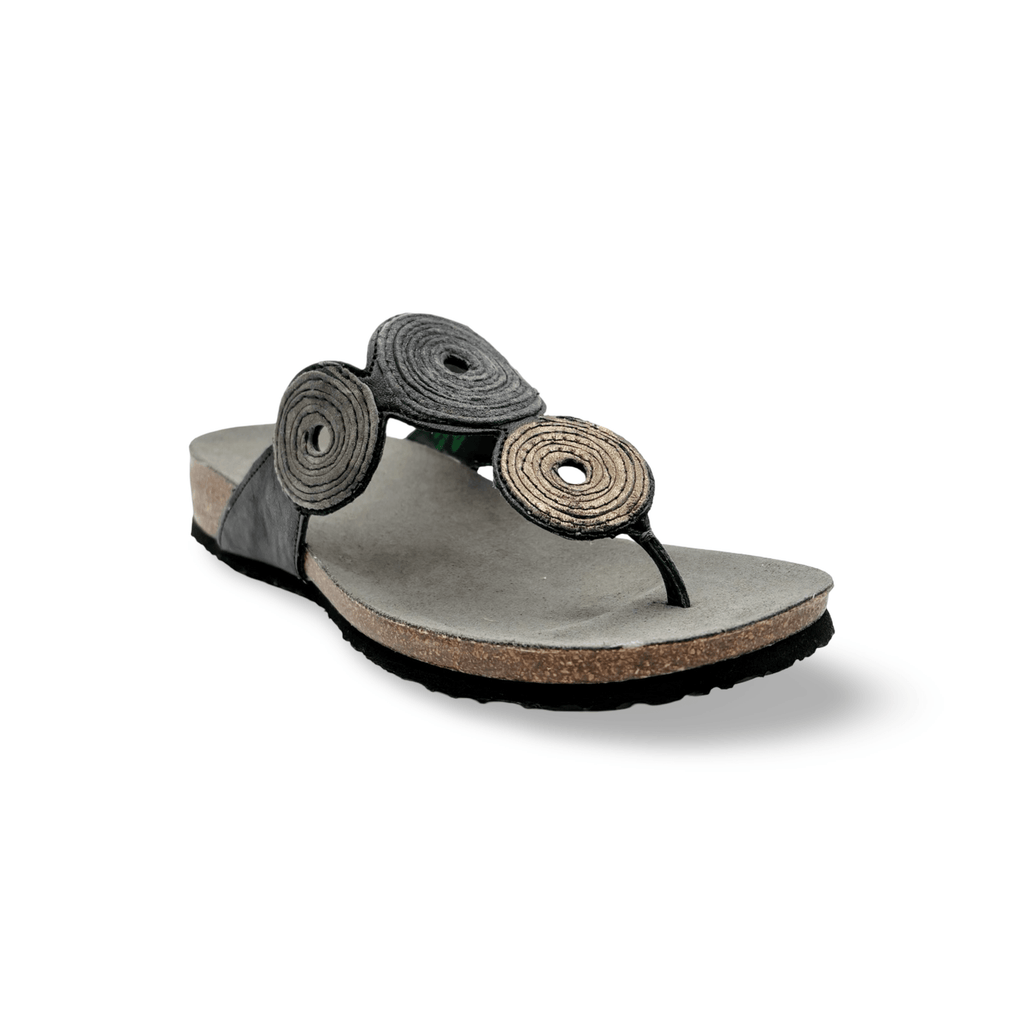 372 Julia Black Multi Sandal