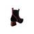9258 Black Suede/Red Heel Bootie