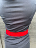 Wide Waist Belt Red