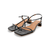 Anca Black Leather Sandal