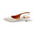26017 Fabiana White Slingback Pump