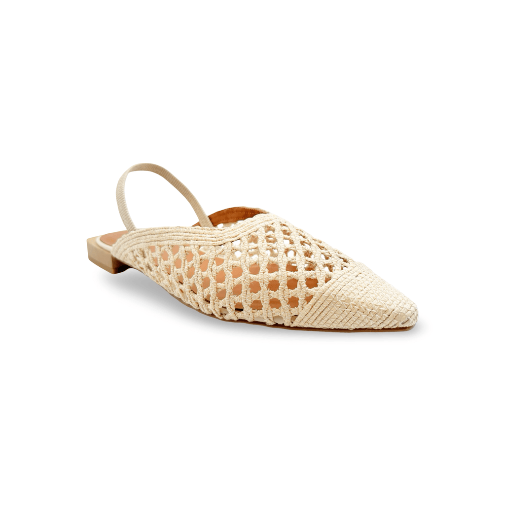26001 Gaia Natural Slingback Flat