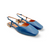 26007 Giada Blue Slingback Flat