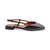 26007 Giada Black Slingback Flat
