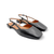 26007 Giada Black Slingback Flat