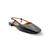 26007 Giada Black Slingback Flat