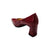 Masana Red Patent Block Heel Pump