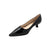 Chemia Black Patent kitten Heel Pump