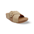 Lulu Cappuccino Resin Buckle Sandal