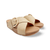 Lulu Cappuccino Resin Buckle Sandal
