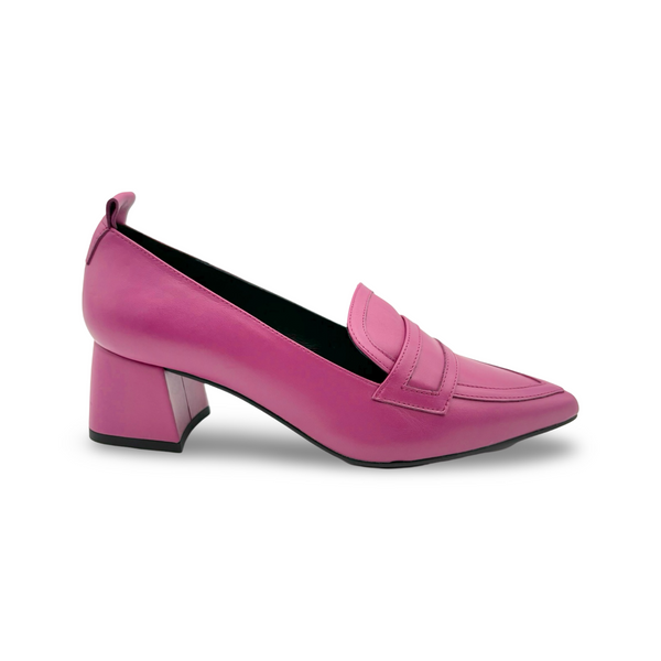 11079 Pink Leather Pump