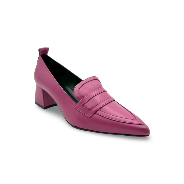 11079 Pink Leather Pump