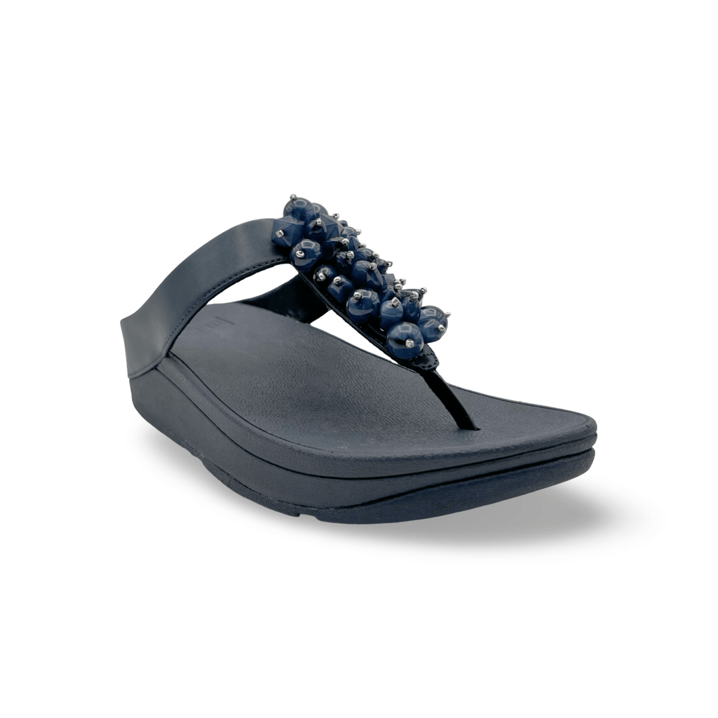 Fino Navy Bead Cluster Sandal