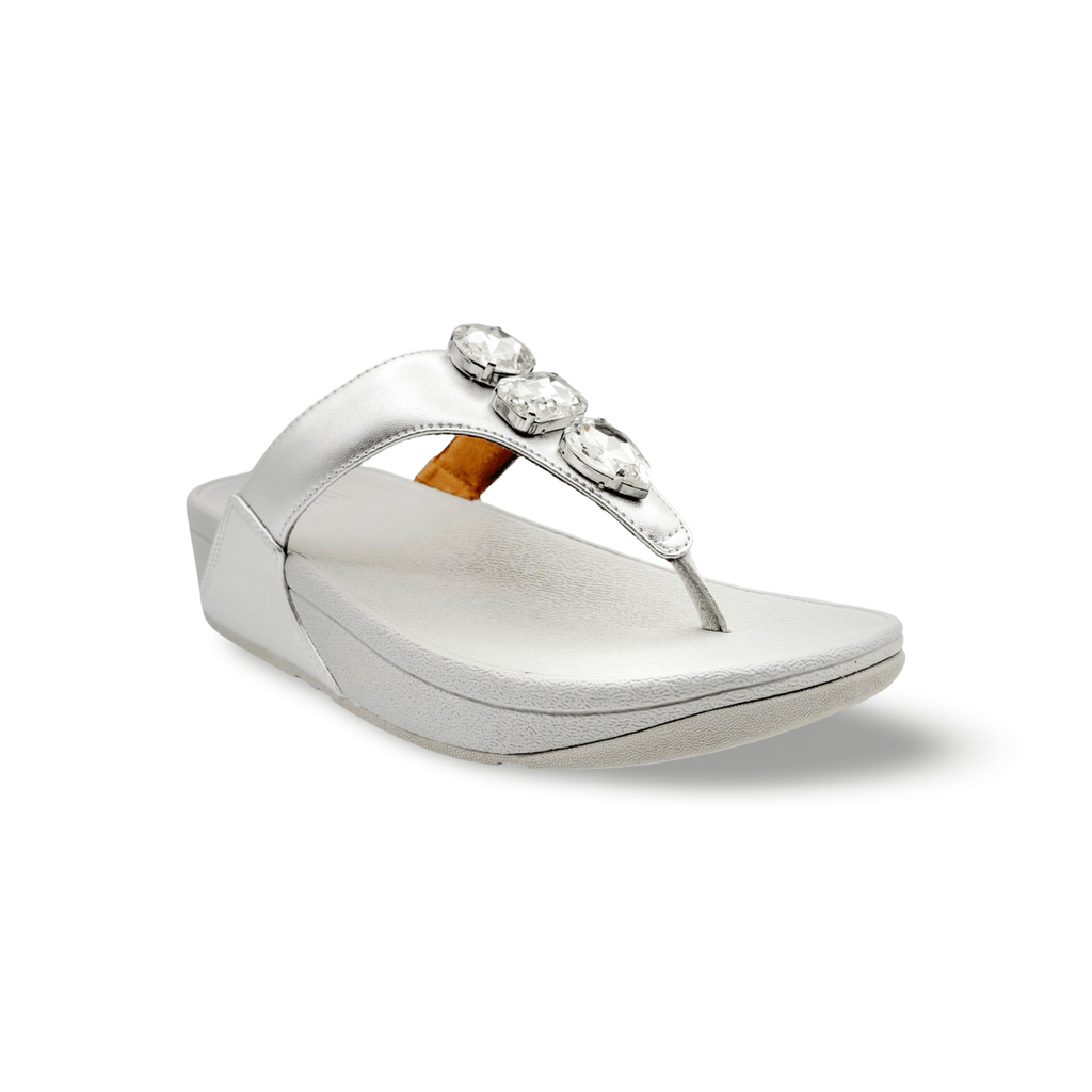 Lulu Silver Jewel Sandal