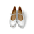 Delicato Silver Mary-Jane Flat