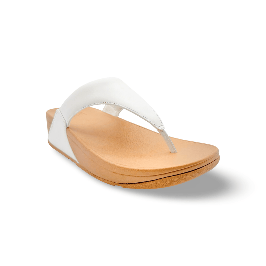 Lulu White Leather Sandal