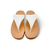 Lulu White Leather Sandal