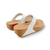 Lulu White Leather Sandal
