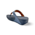 Lulu Blue Metallic Leather Sandal