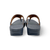 Lulu Blue Metallic Leather Sandal