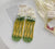 White Flower Bunch Mesh Sock