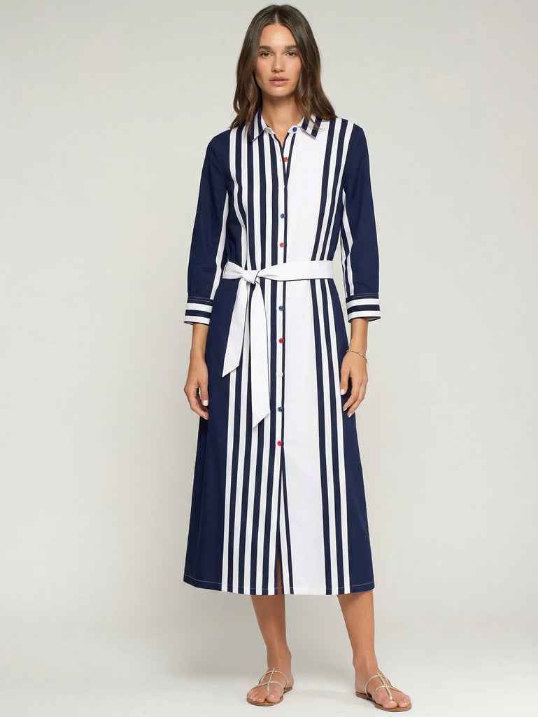 33409 Camisero Striped Shirt Dress