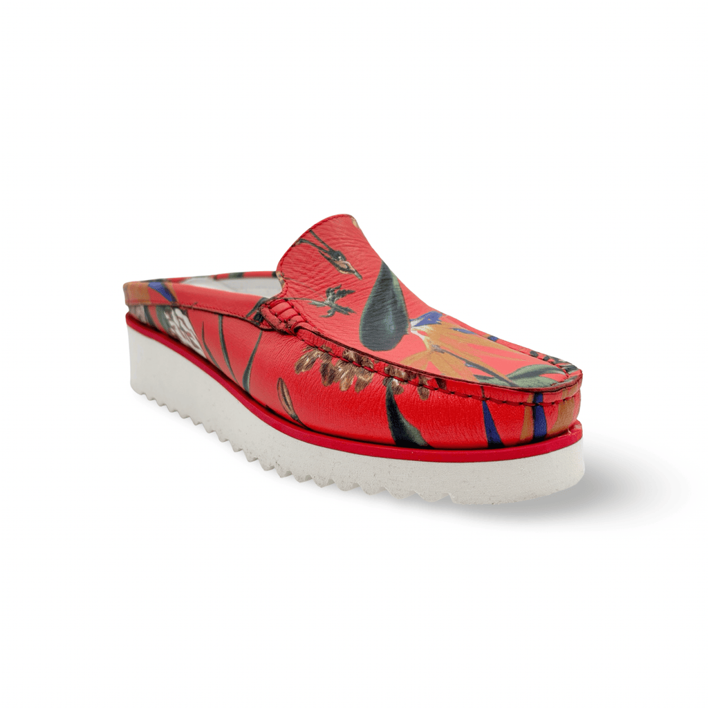 952 Kyoto Red Tropical Loafer Slide