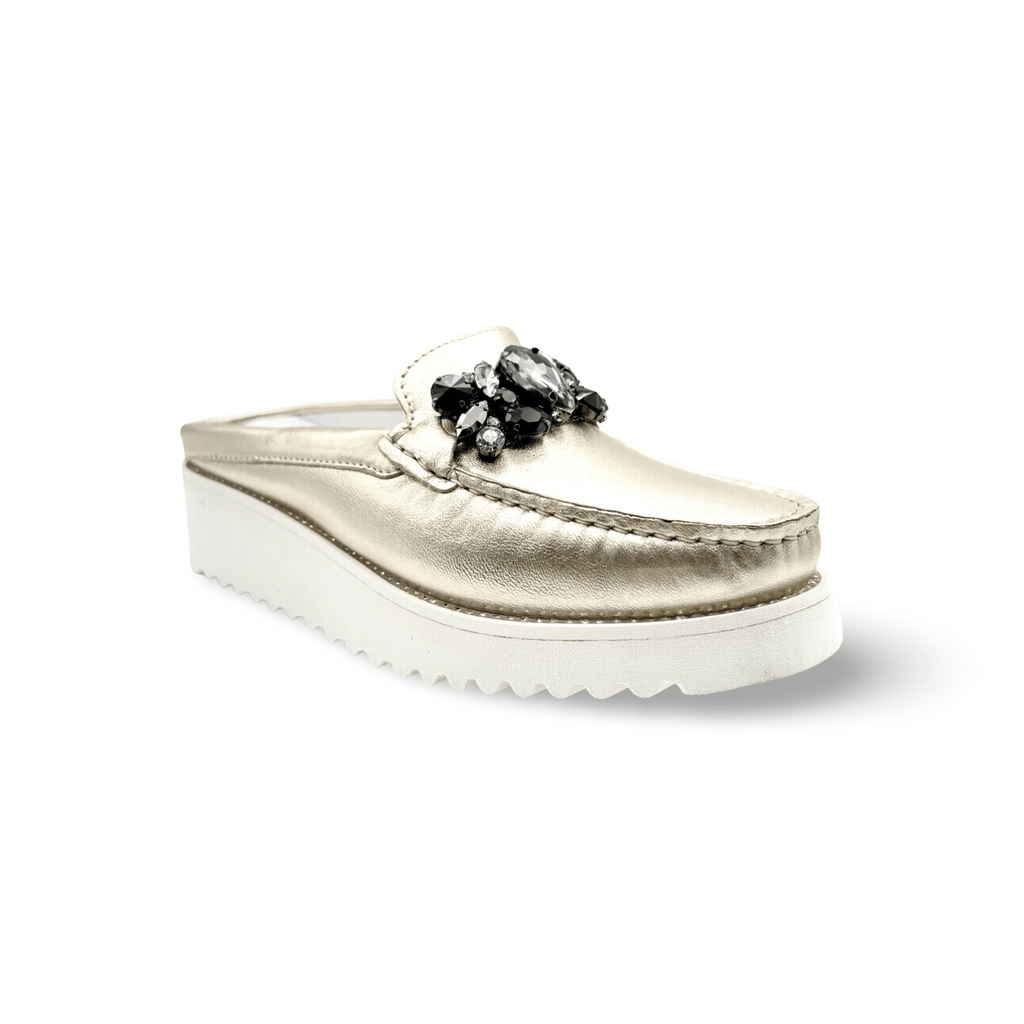 949 Gold Jewel Loafer Slide