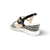 7534 Black/White Wegde Sandal
