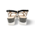 7534 Black/White Wegde Sandal