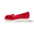 Marta Red Low Wedge