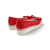 Marta Red Low Wedge