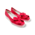 Marta Red Low Wedge